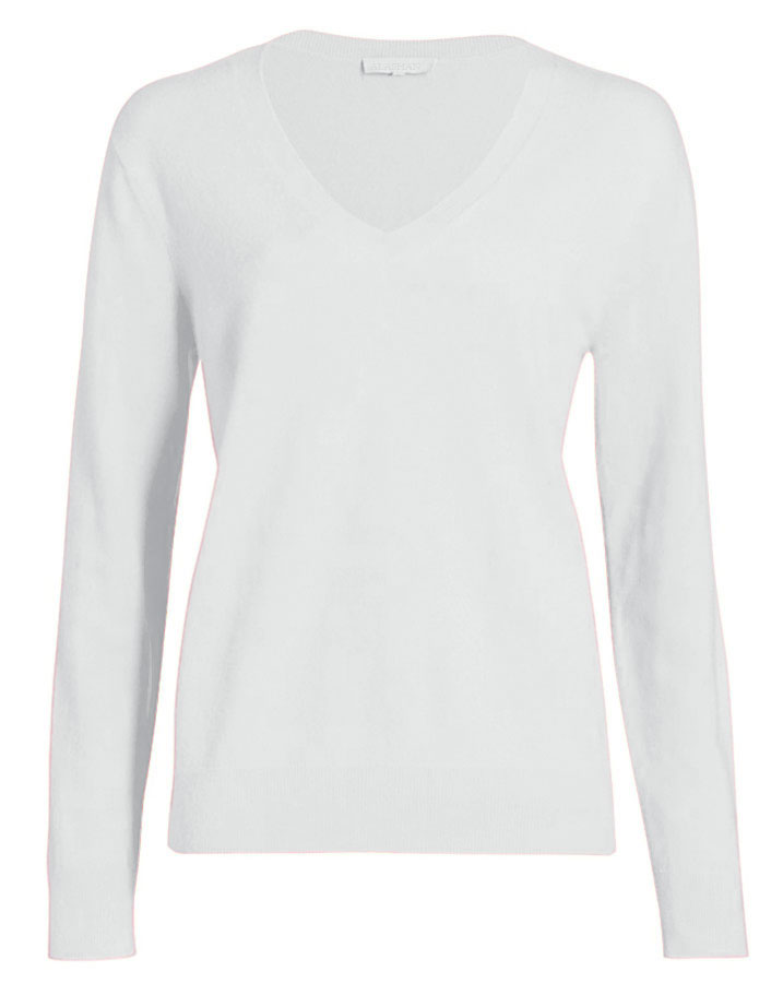 Alashan WEST PALM V Neck Cotton Cashmere Sweater