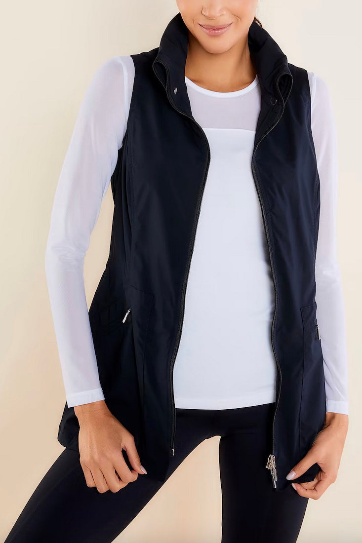 Anatomie KIM Long Sleeve Mesh Tee with vest