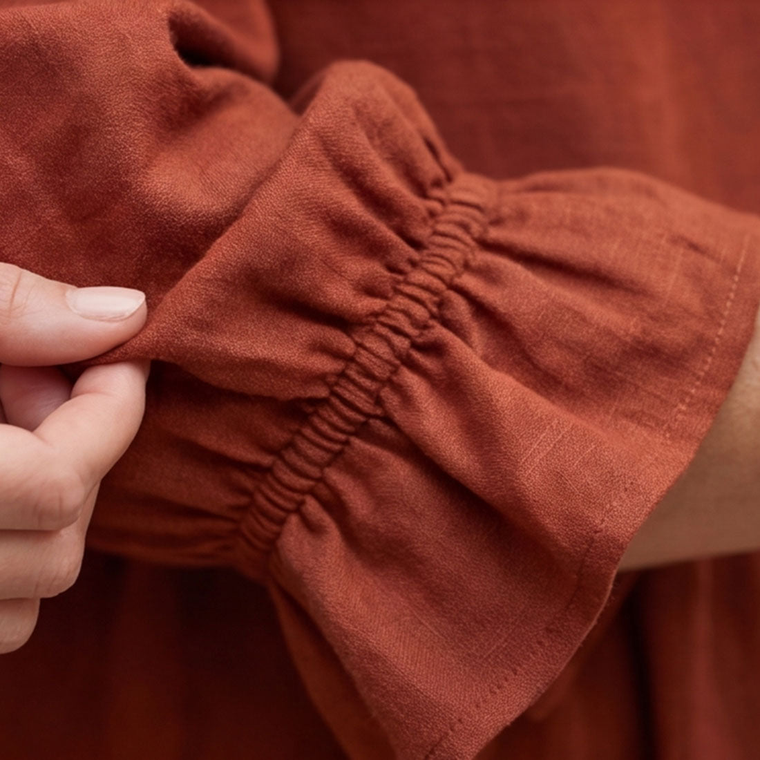 cinnamon on a clothing rack from ancora by get dressed collective