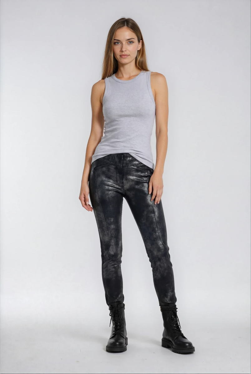beate heymann koji long pant on red haired model