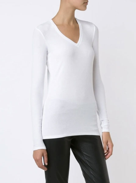 Beate Heymann EVERGREEN Basic V Neck Tee LS