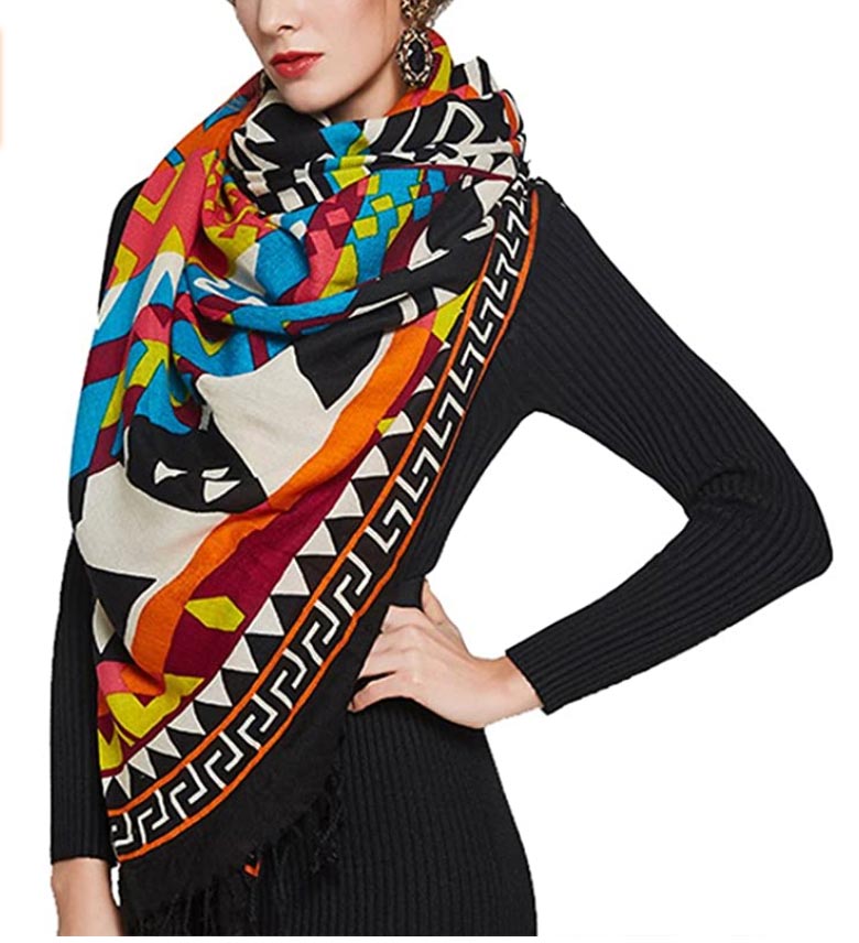XANADU Scarf Wrap on model