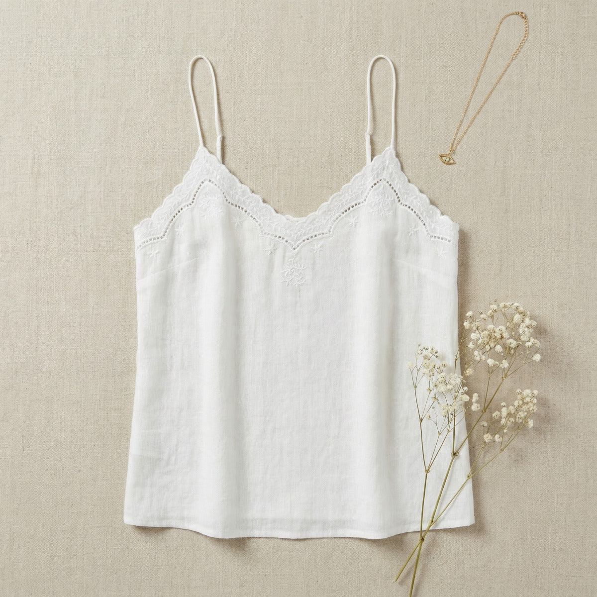 lyla camisole by M.A.B.E spring 2026 flat