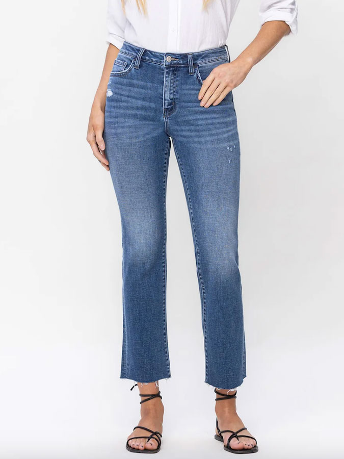 GDC PRUDENT High Rise Straight Jeans