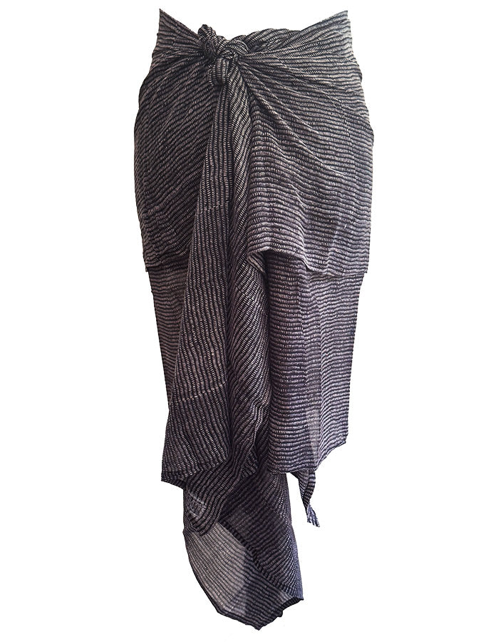 alice stripes black batik print scarf get dressed collective essentials flat