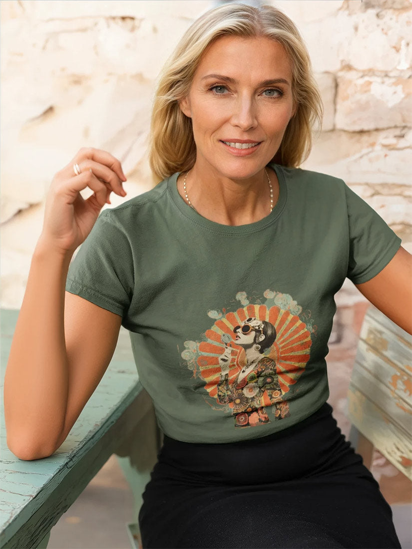 cosmic bubbles graphic tee moss get dressed collective
