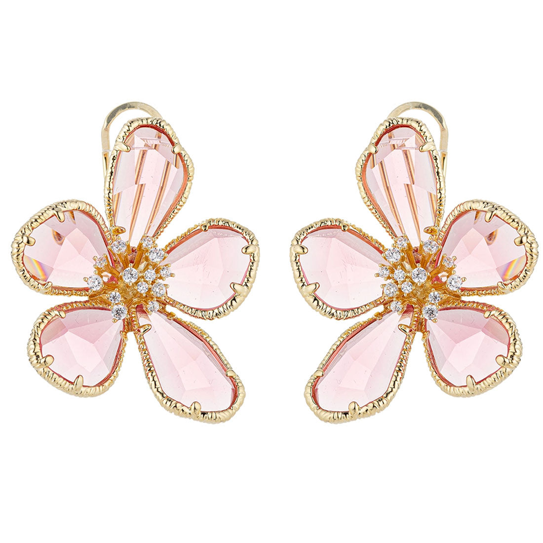 DORI Crystal Flower Earrings