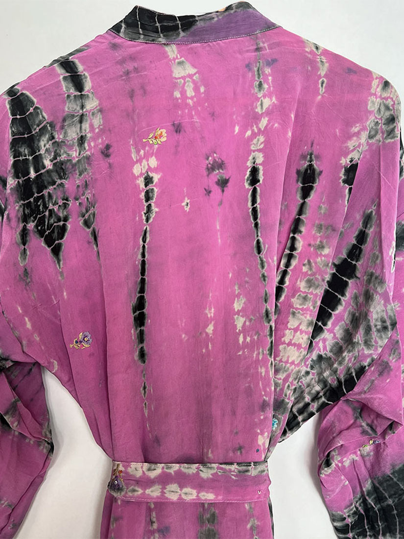 ENCORE Vintage Silk Tie Dye Kimono