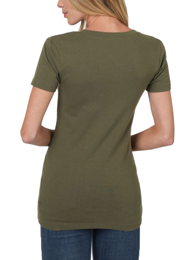 fave tee from get dressed collective cotton spandex green