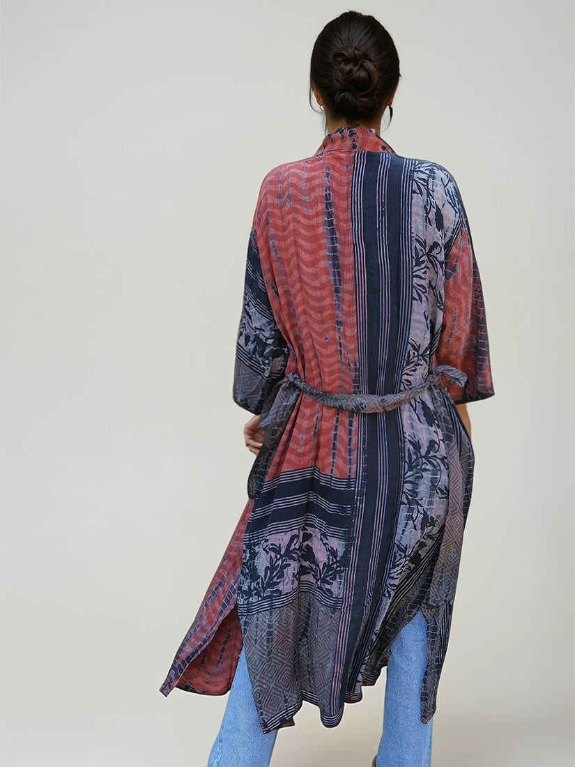 DESERT STORM Vintage Silk Kimono
