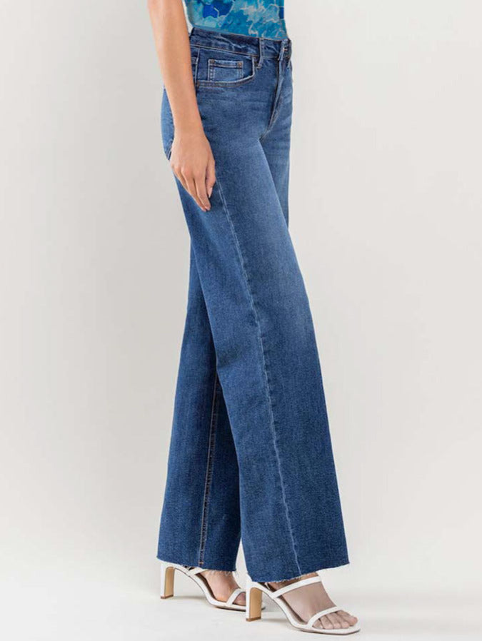maddie high rise clean raw hem jeans GDC