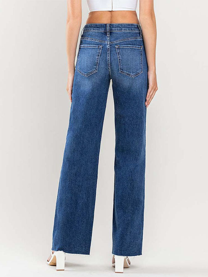 GDC MADDIE High Rise Clean Raw Hem Jeans