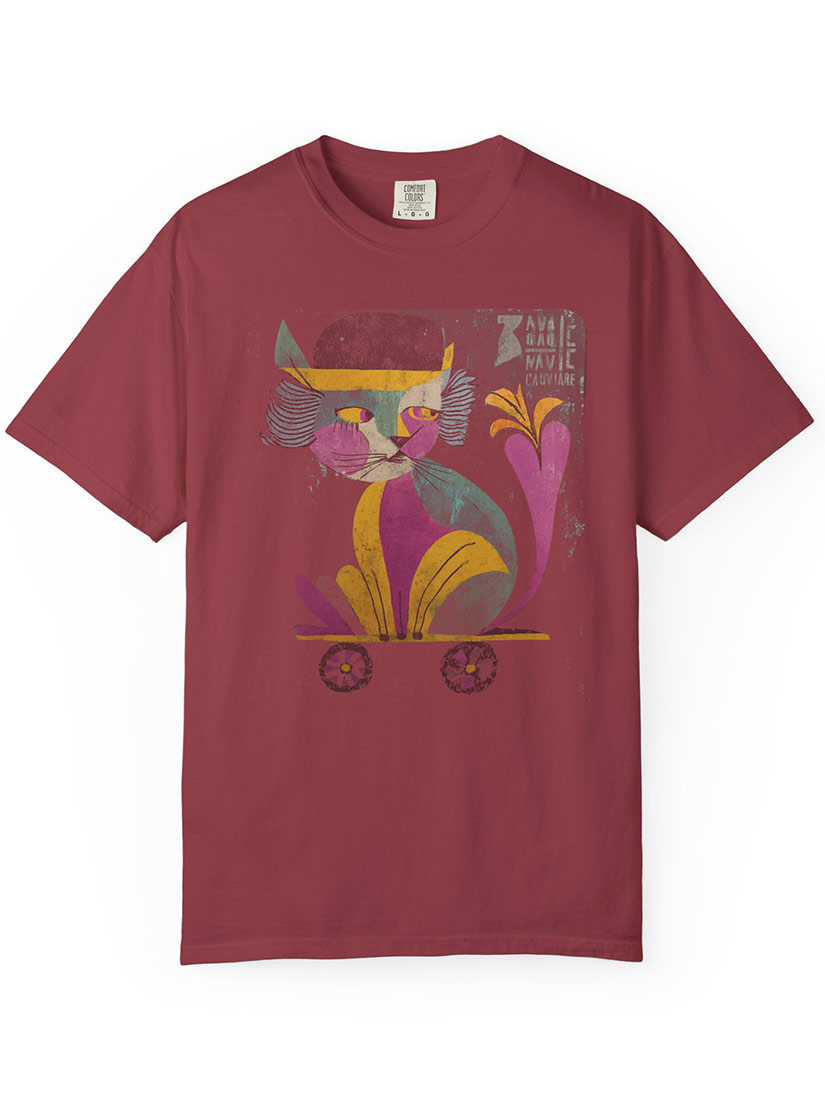 mrs. cat graphic tee get dressed collective chili