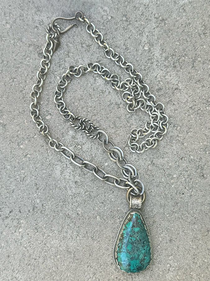 amrita turquoise pendant necklace zowee jewelry