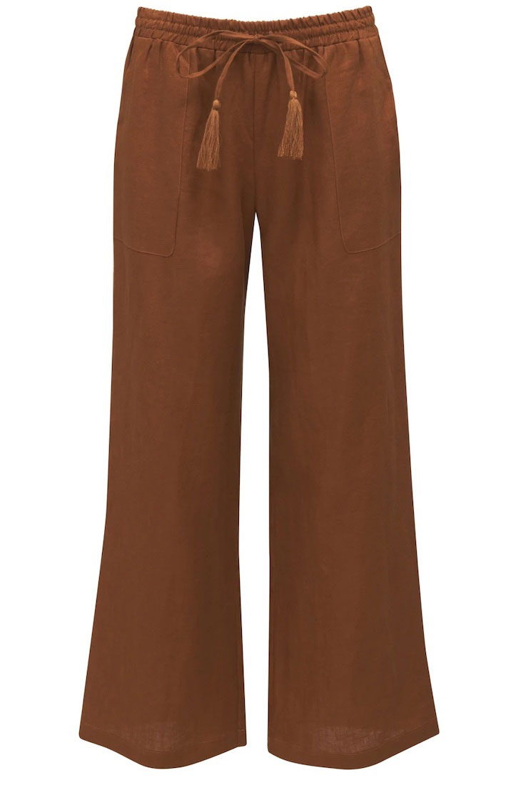 Gold Hawk LILI Wide Leg Linen Pant