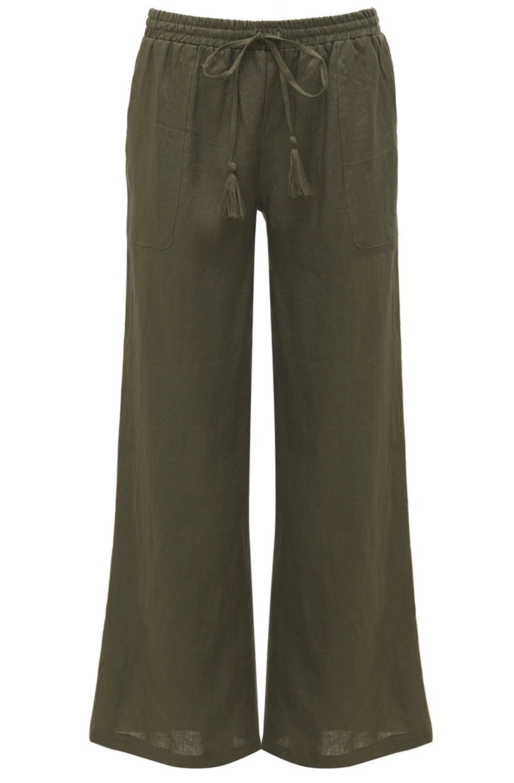 Gold Hawk LILI Wide Leg Linen Pant