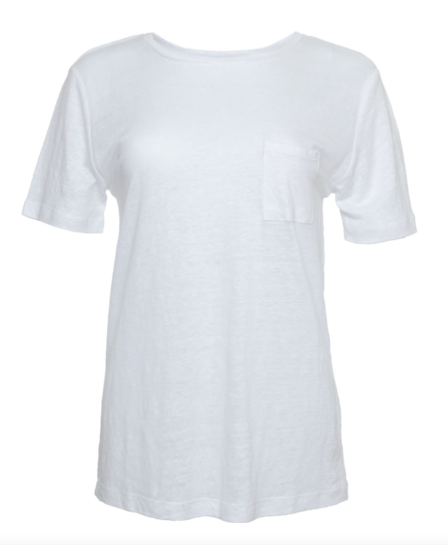 Gold Hawk LINEN Crew Tee