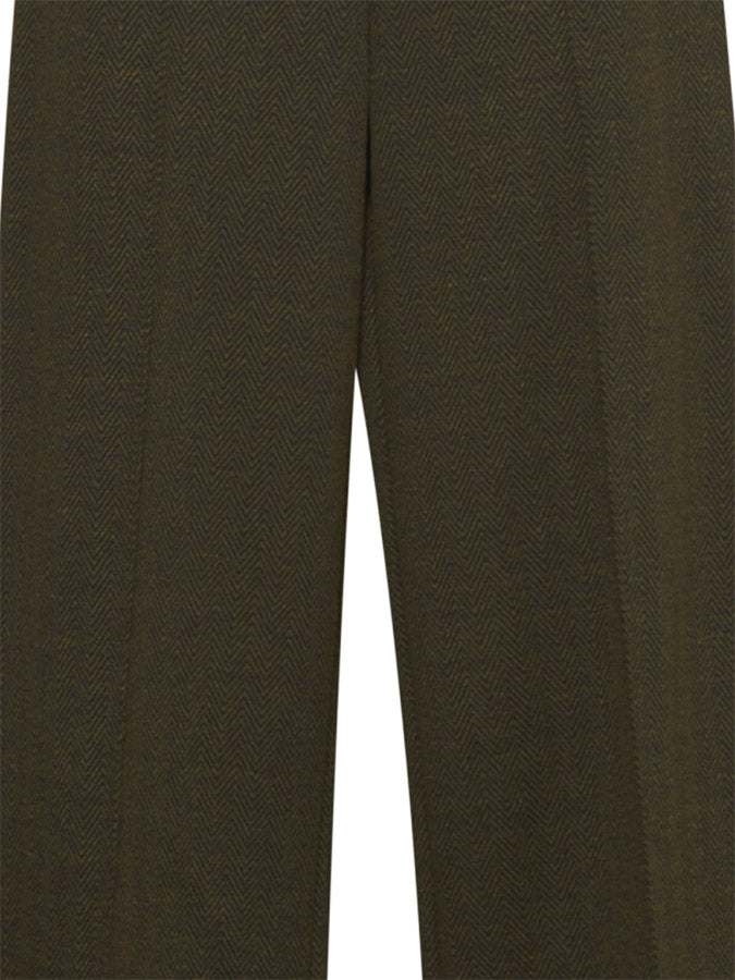 KATE Jacquard Harringbone Wide Leg Pant