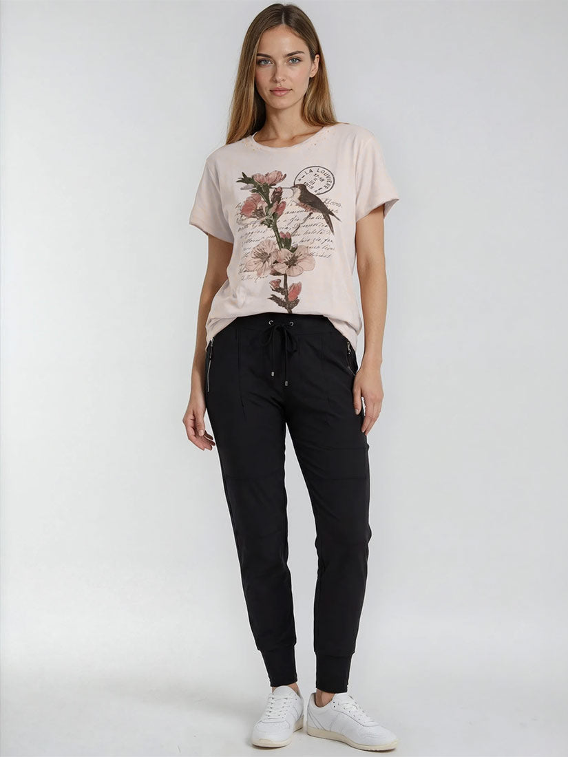 jaded gypsy afternoon break moon dance tee on model