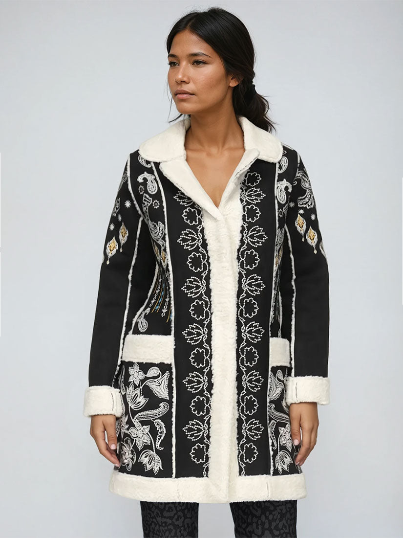 lori faux suede embroidered jacket johnny was