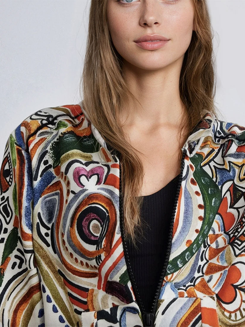 lady faith art goddess of fire hoodie detail