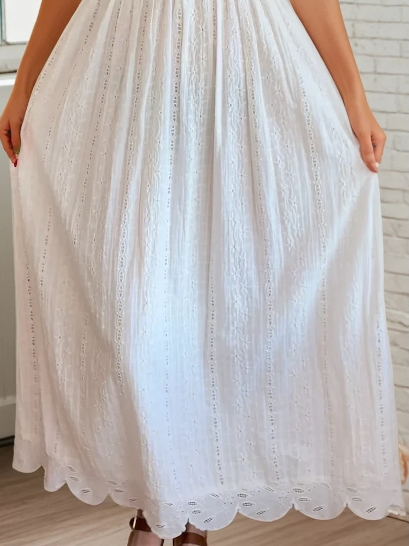 Maison Hotel AMANDINE Embroidered Maxi Dress