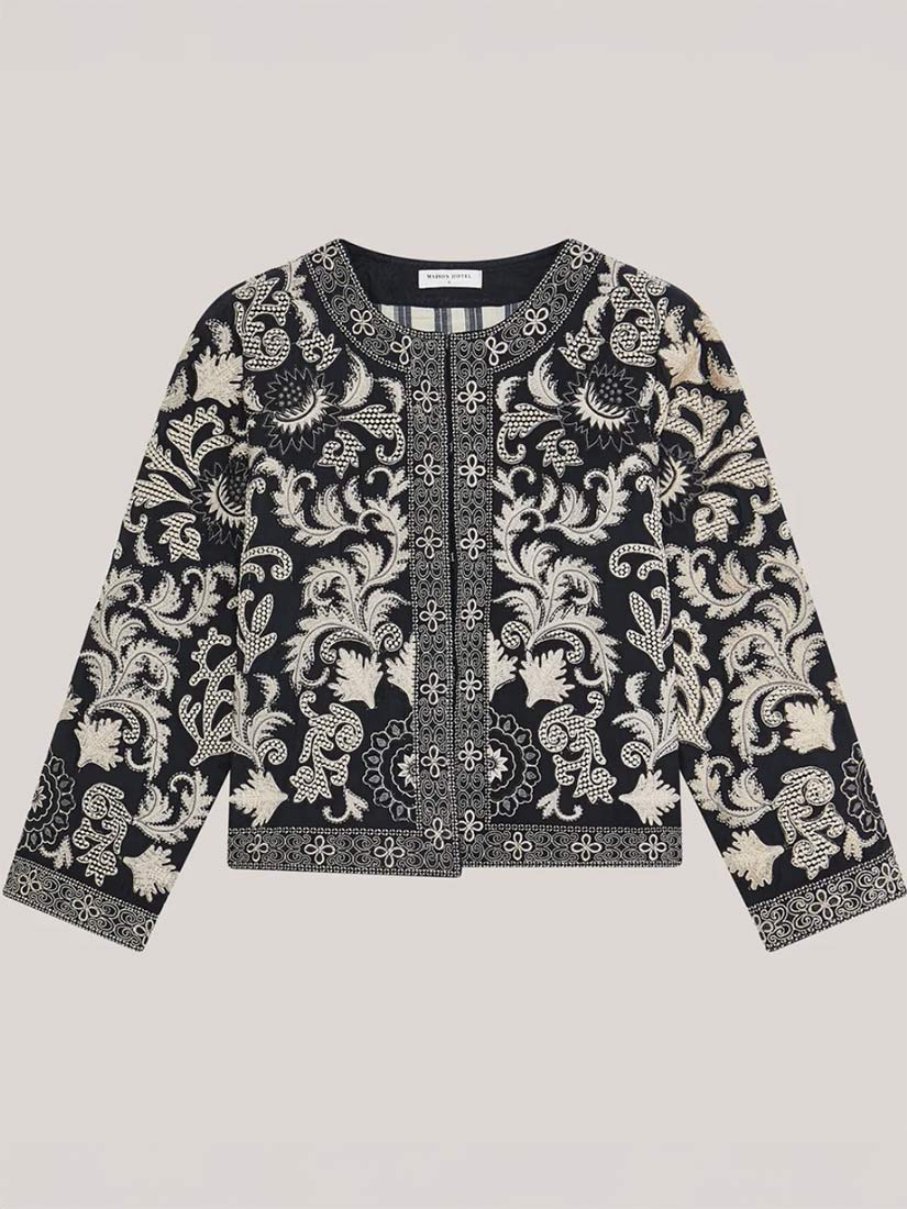 maison hotel balani chuvash embroidered jacket flat