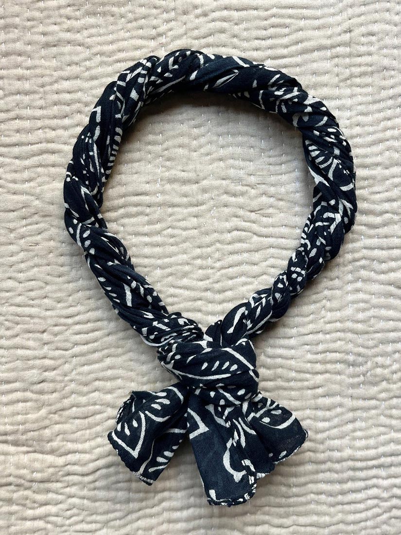 maison hotel goa scarf black sheep print