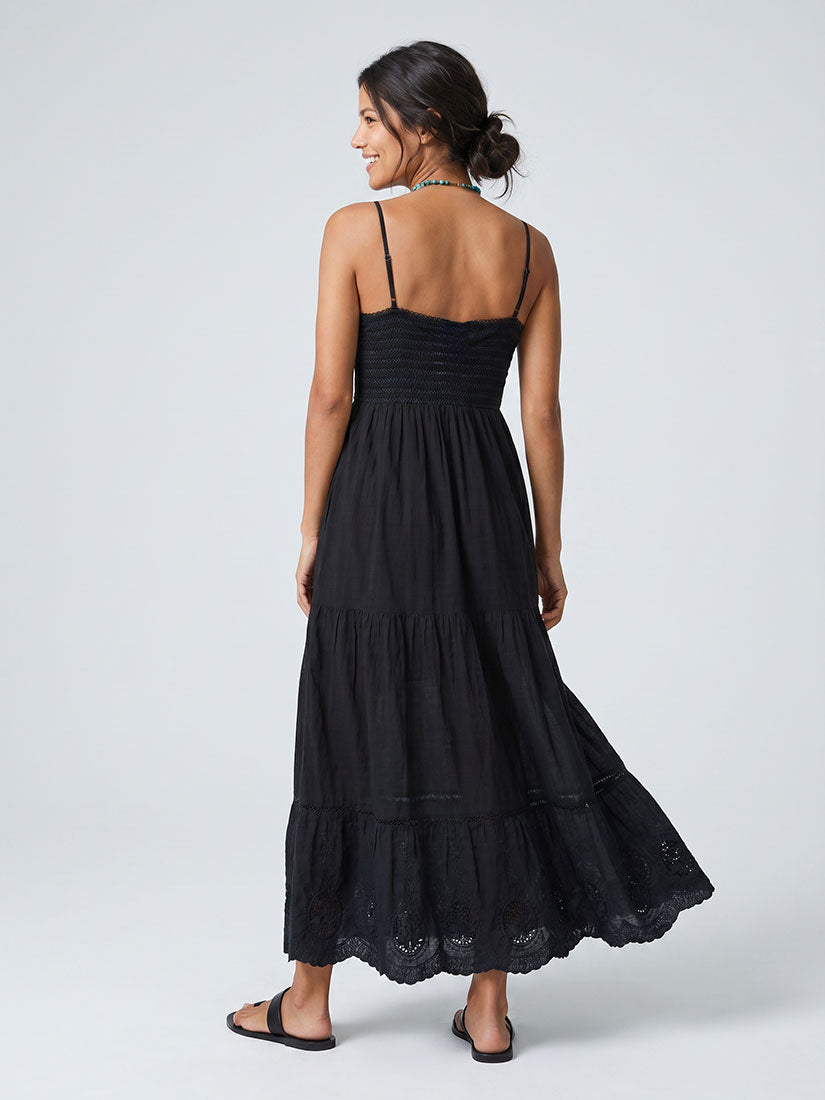 lucille embroidered maxi dress back from maison hotel