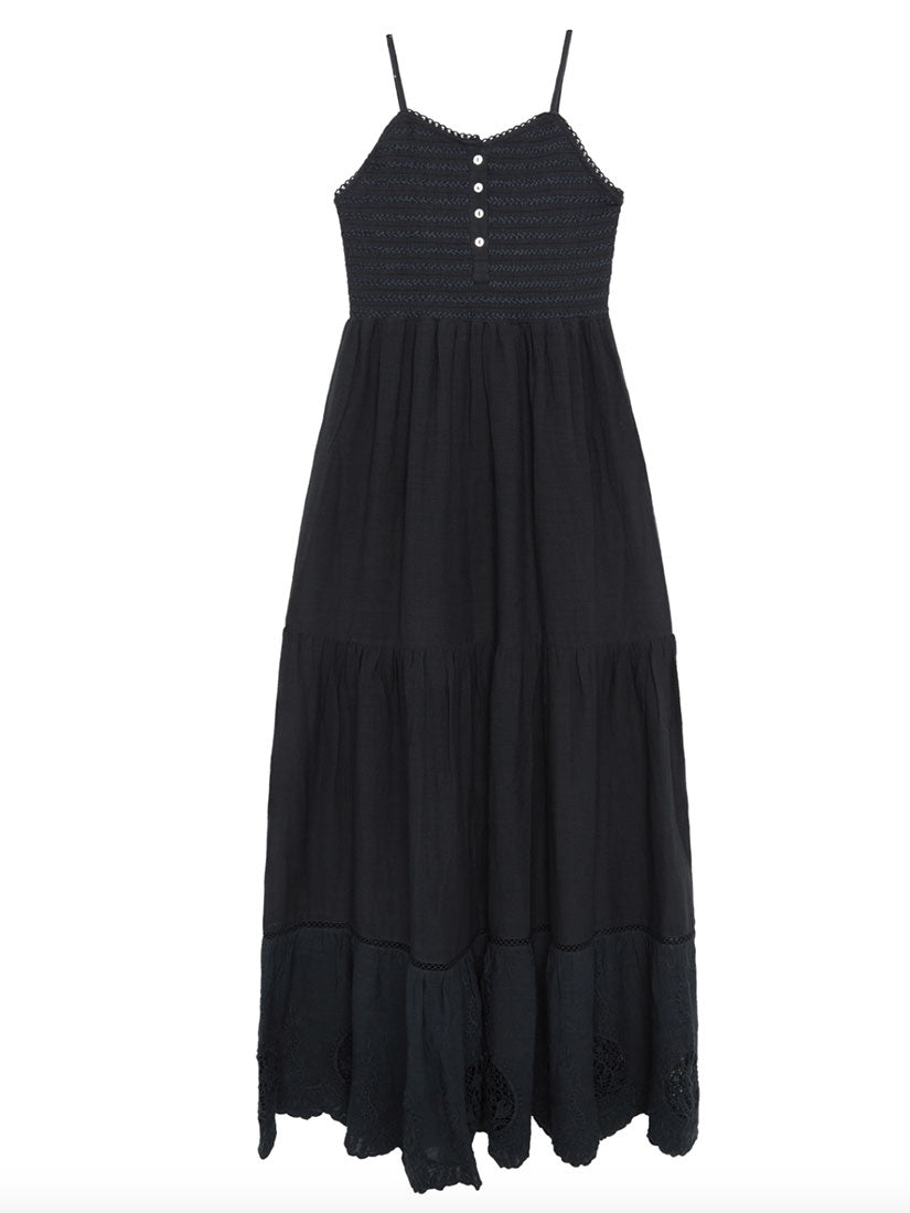 LUCILLE Embroidered Maxi Dress