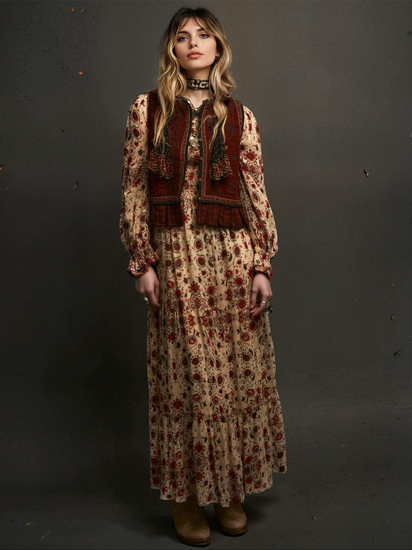 LOLITA Maxi Dress Coquillage Print