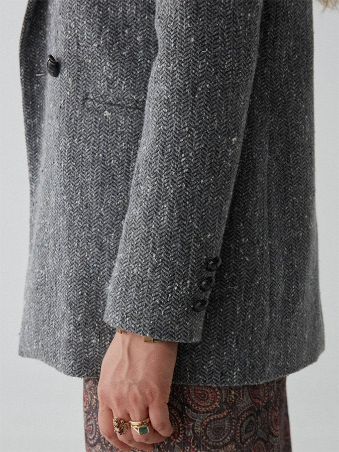 Maison Hotel WILSON Tweed Blazer Grey Garden