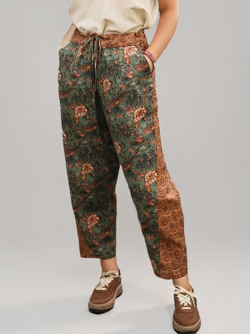 market of stars secret garden linen artist pant
