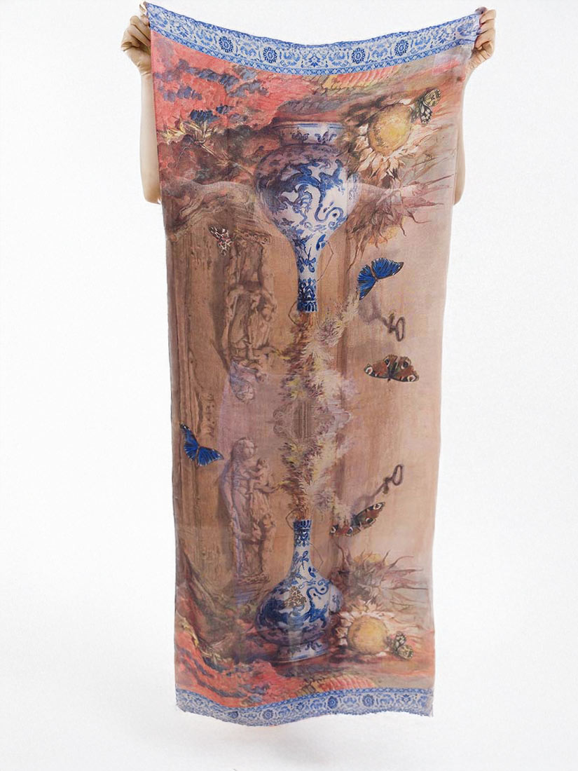 market of stars the storyteller print scarf
