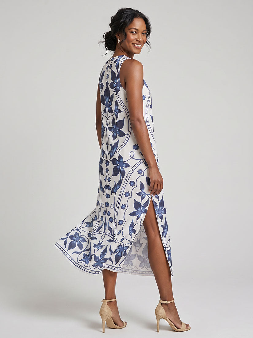 Omika Maggie Midi Dress Ceci Bluestone