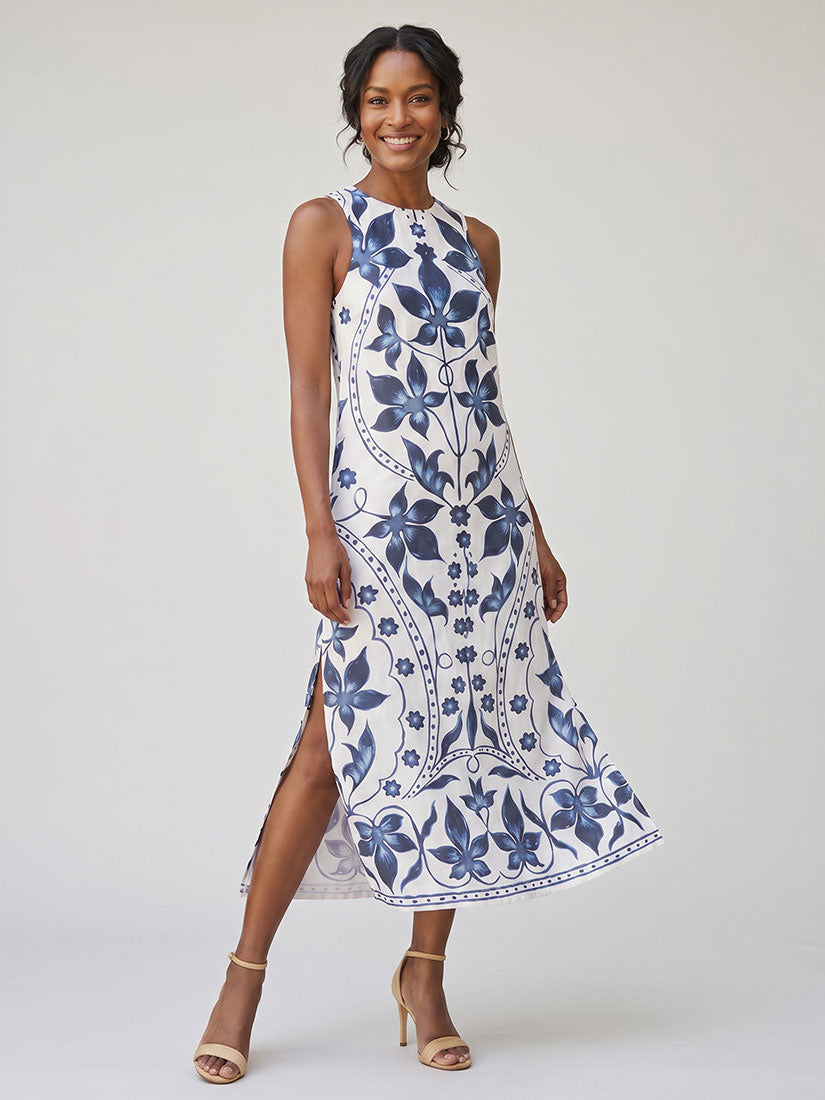 Omika Maggie Midi Dress Ceci Bluestone