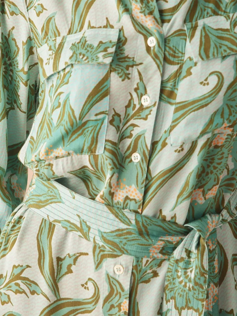 omika palma maxi dress anissa moss print close up pattern