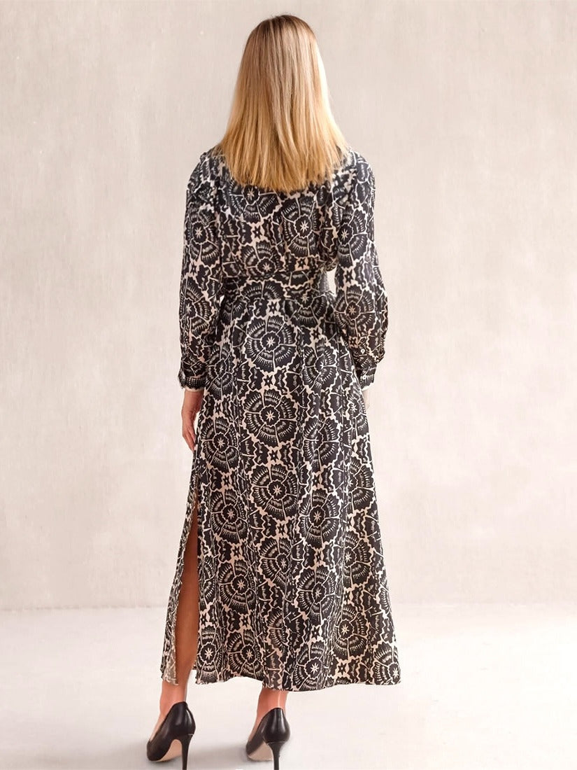 Omika PALMA Maxi Dress Carmen Graphite