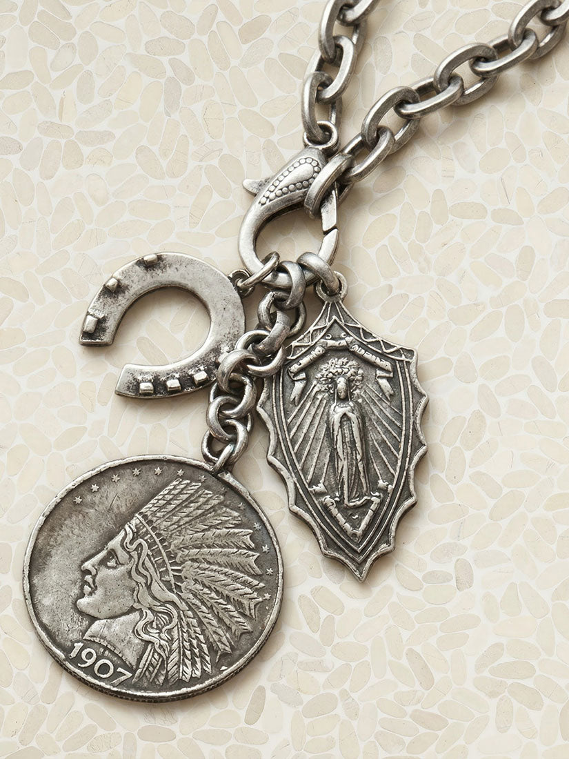 charmed life charm pendant necklace by paula carvalho