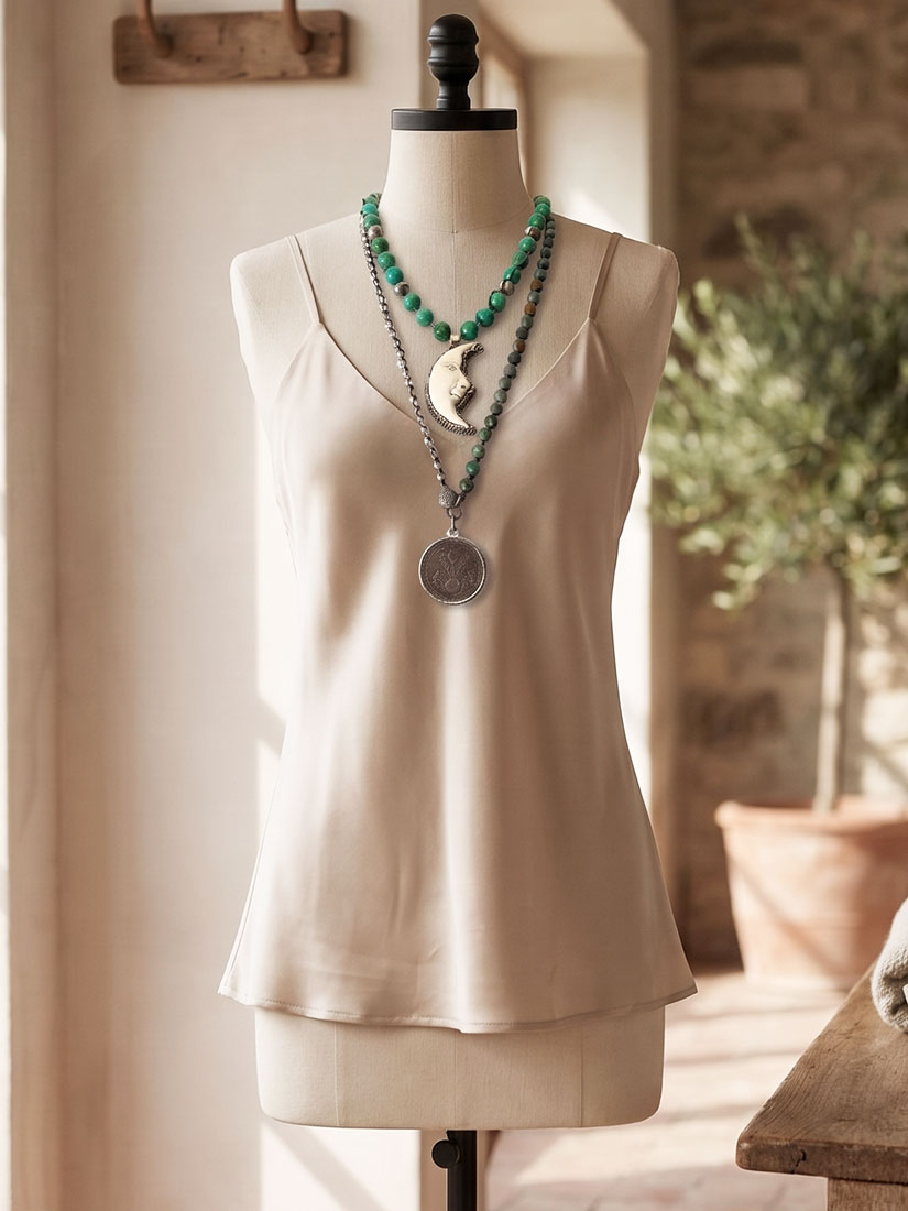 layered necklaces from paula carvalho