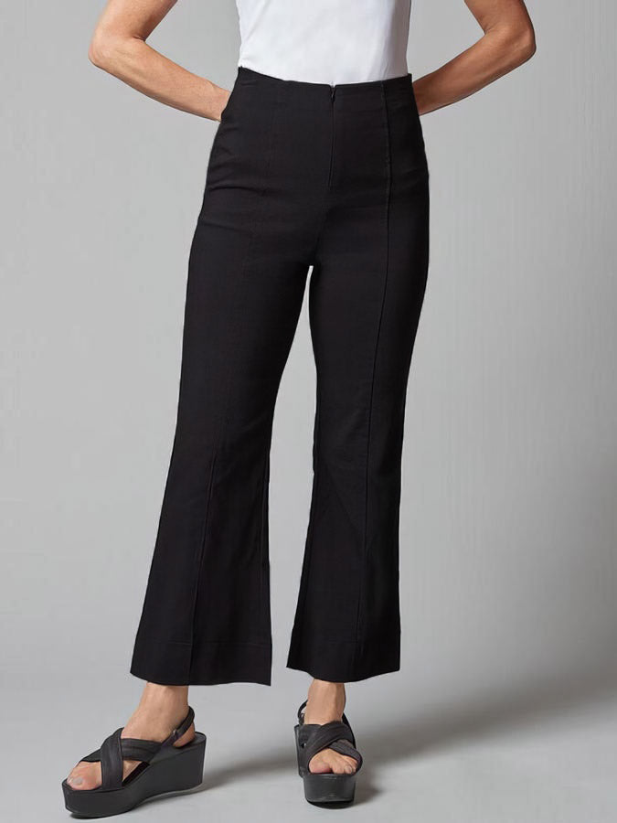 porto sf monte crop kick flare pant black