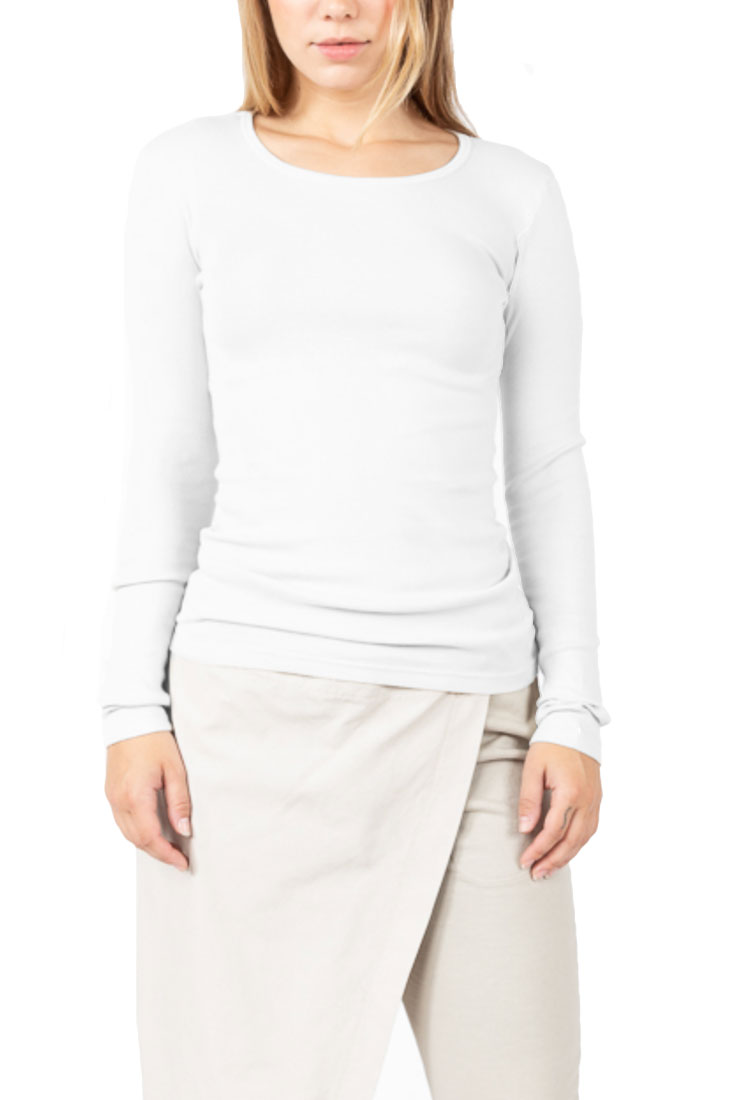 Prairie Underground CREW Long Sleeve Basic Tee white