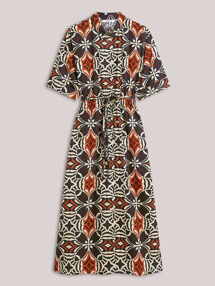 ART DECO Print Shirtdress
