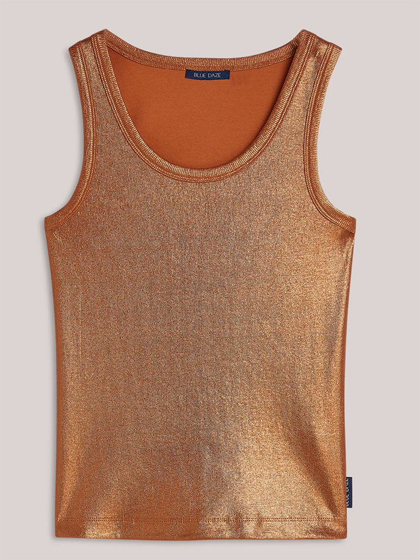 SHIMMER Ribbed Tank Top
