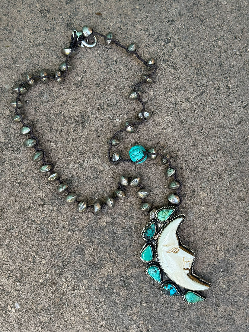 tara gasparian desert moon pendant necklace close