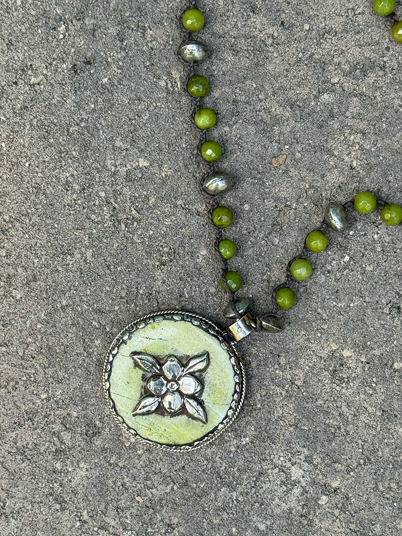 Jaded Rose Pendent Necklace