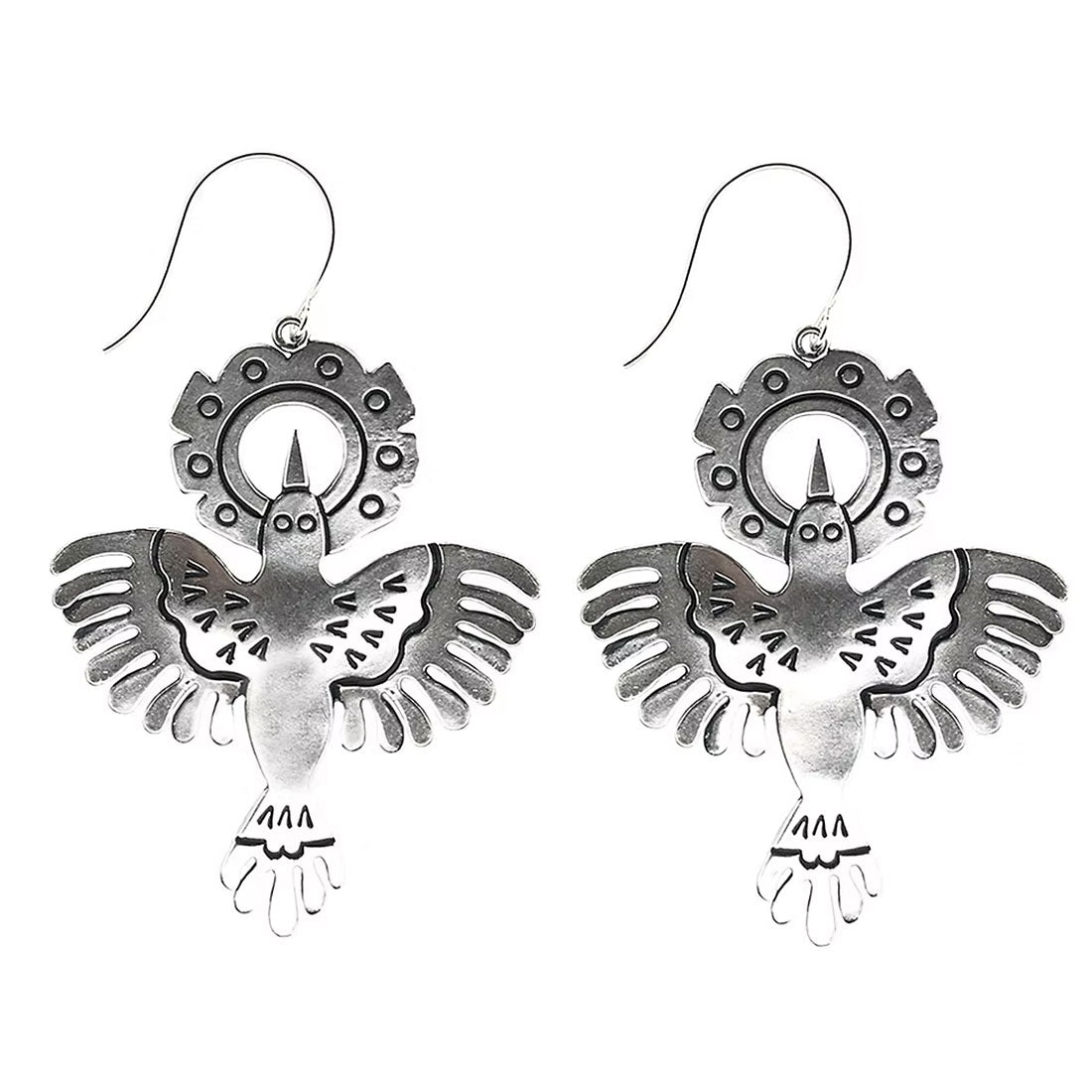waterbird silver earrings