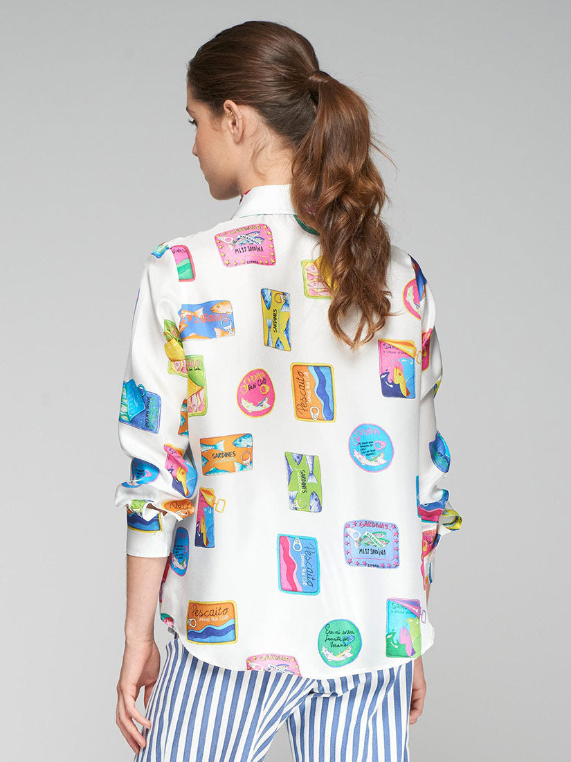 MAFALDO Sardinas Print Blouse