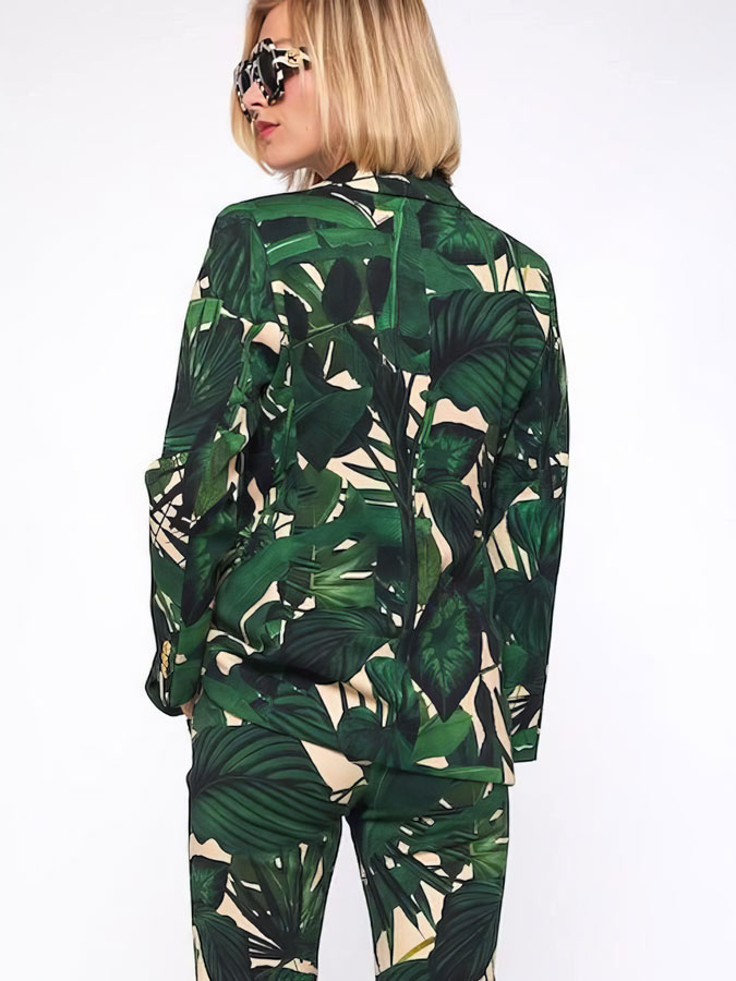 Vilagallo SOPHIA Palm Print Jacket