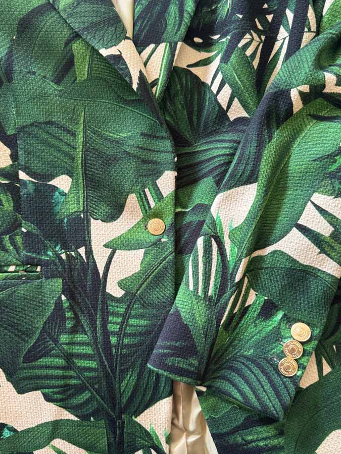 Vilagallo SOPHIA Palm Print Jacket